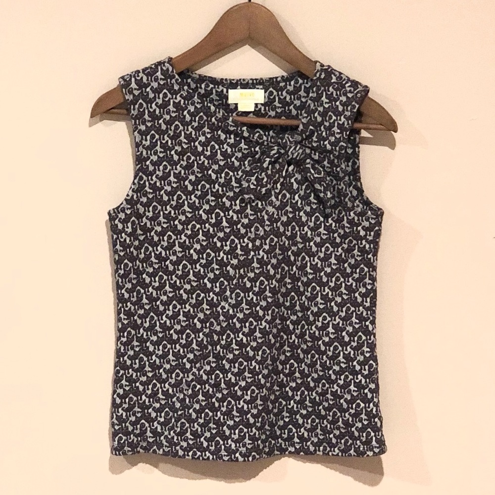 Maeve Anthro Sleeveless Top Cat Print Size…